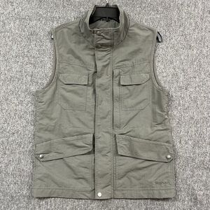 Rohan Vest Mens Small Rip Stop Zip Pockets Cargo Utility Hiking Gray Lined